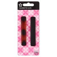 Superdrug Black & Brown Barrette Clips