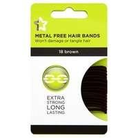 Superdrug Hair Bands Brown Small x18