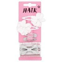 Superdrug Lux Kids White & Silver Flower Hair Assortment