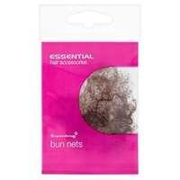 superdrug bun hair nets light brown x 2