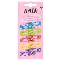 superdrug kids glitter polka dot hair clips 12 pack