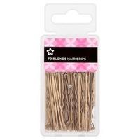 superdrug jumbo pack 70 blonde hair grips