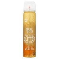 Superdrug Colour Hairspray - Glitter Gold, Gold