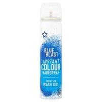 superdrug colour hairspray blue blue