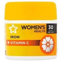 Superdrug Iron & Vitamin C Tablets x 30