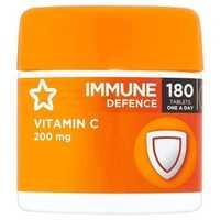 superdrug vitamin c 200mg 180 tablets