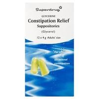 Superdrug Constipation Relief Suppositories 12 Pack