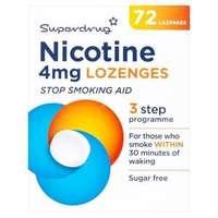 Superdrug Nicotine 4mg Lozenges 72s