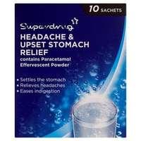 superdrug headache and stomach pain relief x10