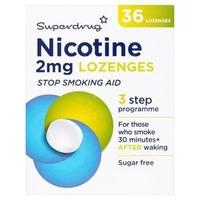 Superdrug Nicotine 2mg Lozenges 36s