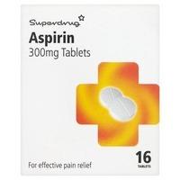 Superdrug Aspirin Tablets 300mg 16s
