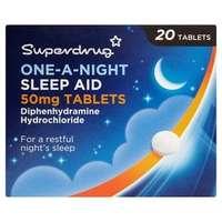 Superdrug One-A-Night Sleep Aid Tablets 20s