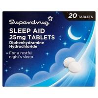 Superdrug 25mg Sleep Aid Tablets 20s