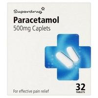 Superdrug Paracetamol 500mg Caplets 32s