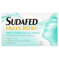 Sudafed Mucus Relief Tablets 16pk