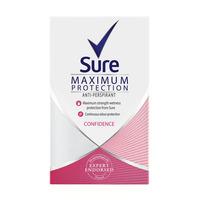 sure maximum protection anti perspirant cream 45ml