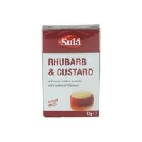 Sula Rhubarb & Custard Sweets - Sugar Free (42g x 14)