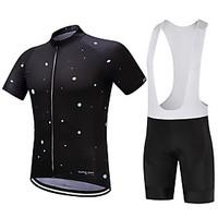 Surea Sports Cycling Jersey with Bib Shorts Men\'s Short Sleeve BikeBreathable / Quick Dry / Moisture Permeability / 3D Pad / Reduces Chafing
