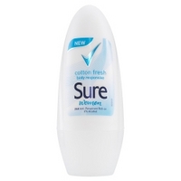 sure women cotton dry 48h anti perspirant roll on 50ml