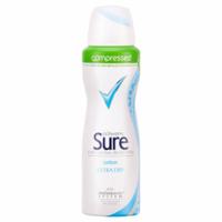 Sure Compressed Cotton Ultra Dry Deodorant 125ml