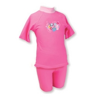 Sun protection two piece suit (pink) 3-4 years - Zoggs