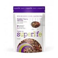 superlife breakfast topping with acai 300g 1 x 300g