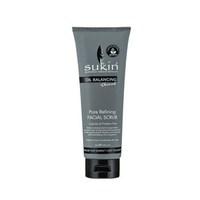 sukin oil balancing charcoal pore refining facial scrub 125ml