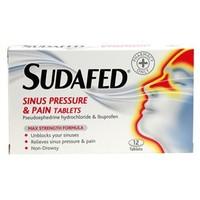 Sudafed Sinus Pressure &amp; Pain Tablets 24 tablets