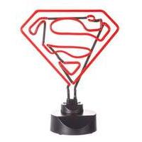 superman dc comics neon light red classic outline 30cm uk plug gadget