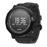 Suunto Essential Ceramic All Black Leather Outdoor Watch (SS022437000)