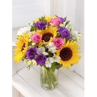 sunflower hand tied