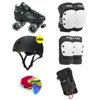 sure grip gt 50 advanced derby skate bundle