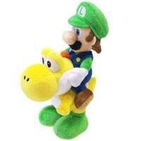 Super Mario Bros San-Ei Plush Soft Toys - Luigi and Yoshi Yellow (22cm)