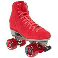 Sure-Grip Boardwalk Suede Quad Roller Skates- Bordeaux Red