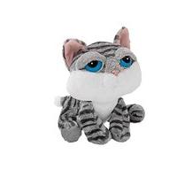 Suki Gifts Li\'l Peepers Cats And Dogs Jasmine Grey Tabby Cat Soft Boa Plush Toy