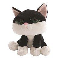 Suki Gifts Li\'l Peepers Cats And Dogs Domino Cat Soft Boa Plush Toy (medium, 