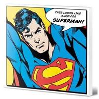 Superman Quote Canvas Prints, Polyester, Multi-colour, 40 x 40cm