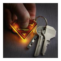 superman light up key ring