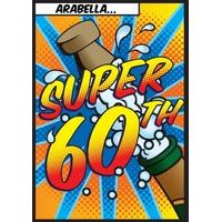 Super 60th | Personalised Birthday Card