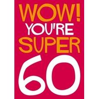 Super 60 | Birthday Card