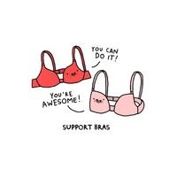 Support Bras | Funny Card | OD1027