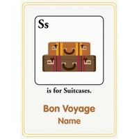 Suitcases | Alphabet Card | AZ1019