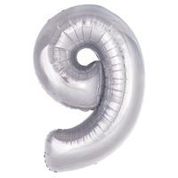 Supershape Silver Number 9 Heliu...