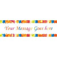 Sunset Stripes Personalised Bann...