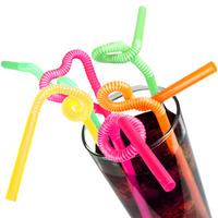 Super Bendy Straws 11inch Neon (Pack of 250)