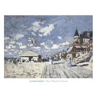 Sur les planches de Trouville By Claude Monet