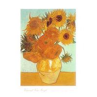 Sunflowers on Blue By Vincent va...