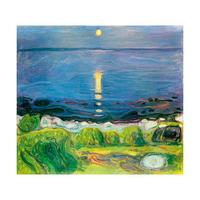 Summer Night At The Shore By Edvard Munch