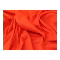 Super Bright Plain 100% Linen Dress Fabric Orange