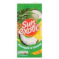 sun exotic pineapple coconut juice drink 12x 1ltr